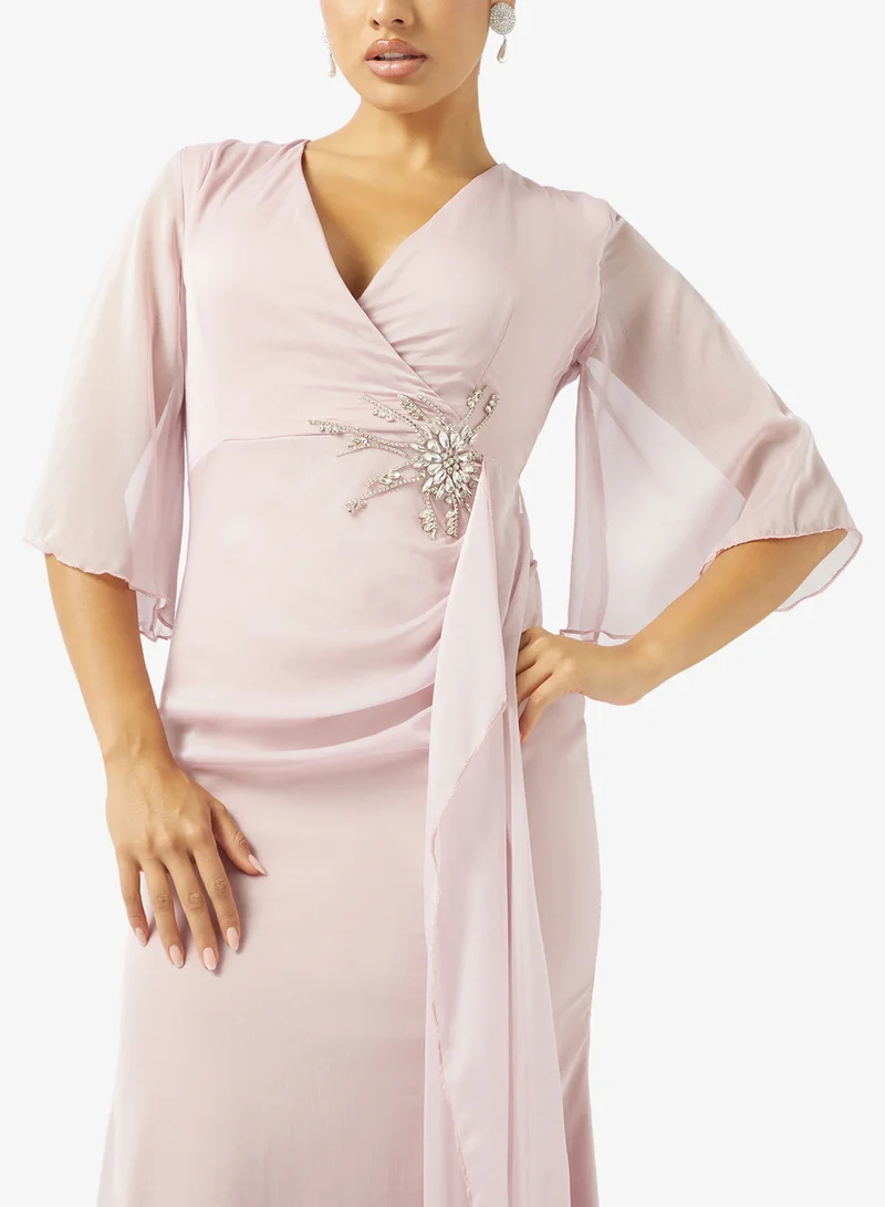 Khizana  Evening Dress With Waist Trail for Women | Best Price UAE